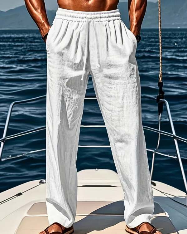 Monaco Elegant Linen Summer Trousers