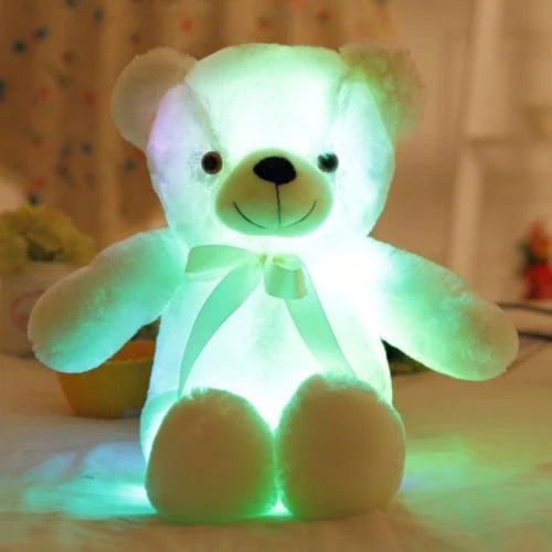 LED Illuminated Teddy - Soft Plush Light-Up Stuffed Toy for Kids and Cozy Night Comfort